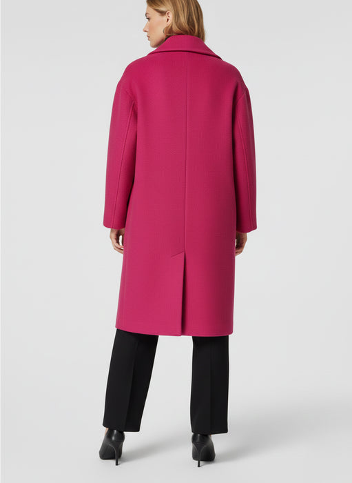 Beymen Pembe Kadın Yün Keçe Palto XS
