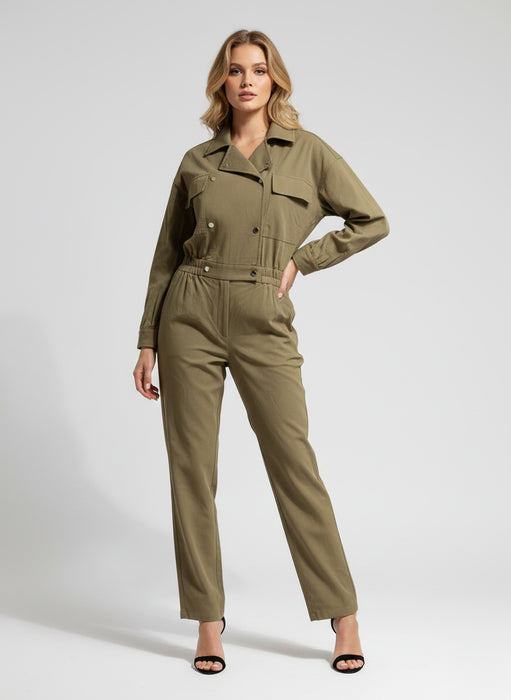 Muse For All Haki Kadın Tulum XS