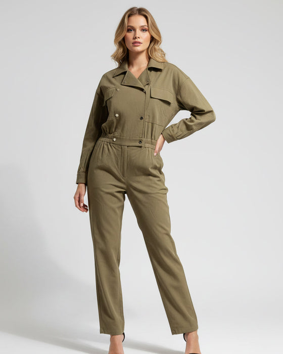 Muse For All Haki Kadın Tulum XS