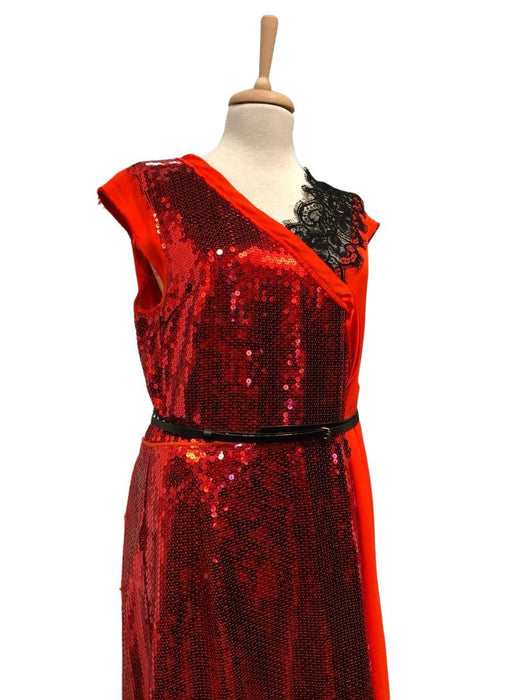 Marc Jacobs Kırmızı Dantel Yaka Kadın Elbise M/L