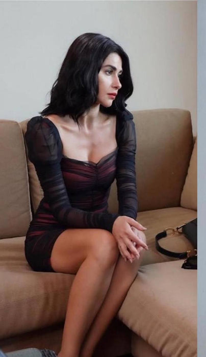 Cup Of Stars Siyah Kadın Elbise S