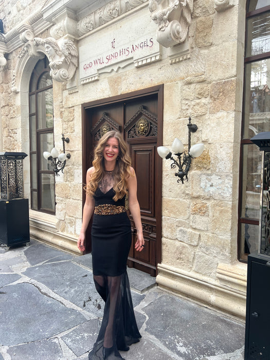 Deniz Berdan Siyah Kadın Elbise XS