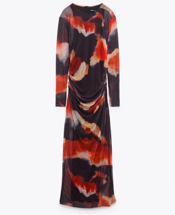 Zara Çok Renkli Kadın Elbise XS