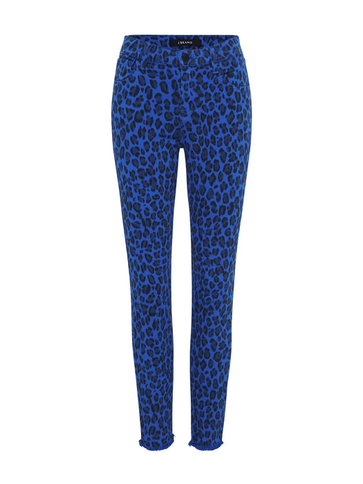 J Brand Lacivert Leopar Desenli Kadın Pantolon XS