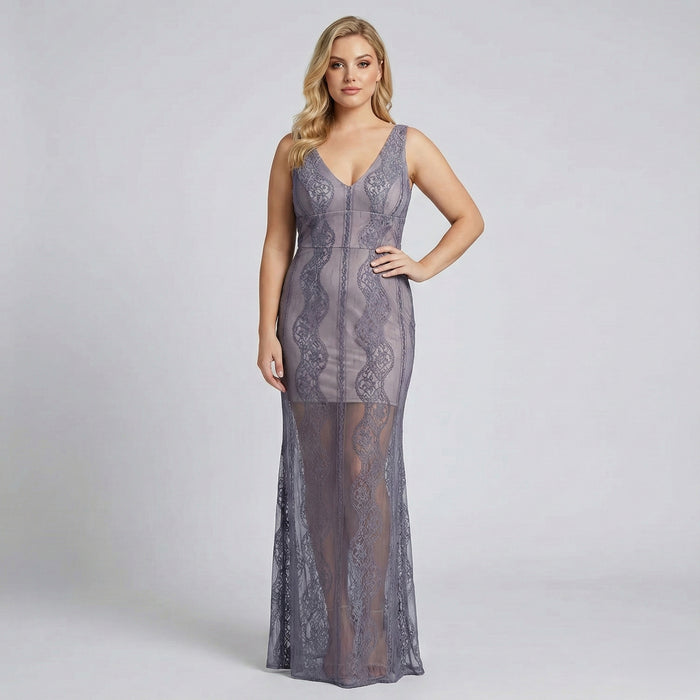 Özlem Süer Mor Kadın Elbise S