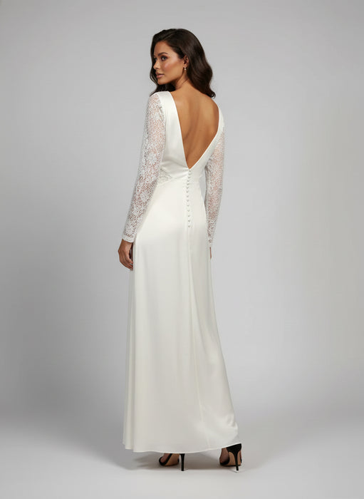 Rowley Hesselballe Ekru Kadın Elbise S