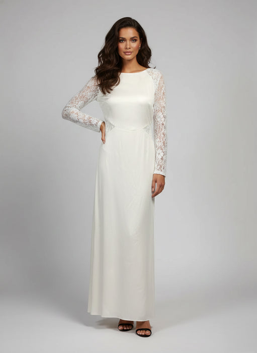 Rowley Hesselballe Ekru Kadın Elbise S