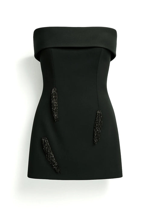 Urban Muse Siyah Mini Elbise XS