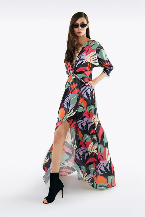 Viadellerose Çok Renkli Kadın Elbise M