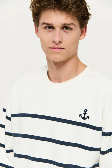 Twin Lagoon Beyaz Unisex Sweatshirt M