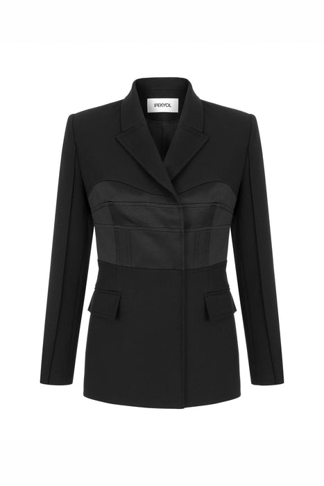 İpekyol Siyah Çıtçıt Kapama Kadın Ceket M