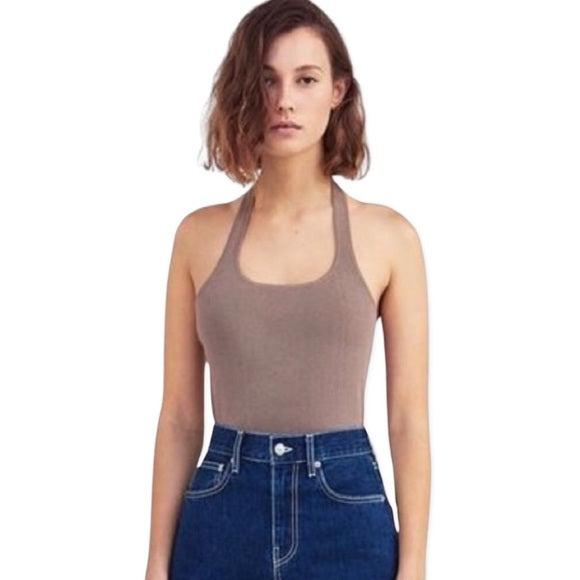 Zara Kahverengi Kadın Bodysuit
