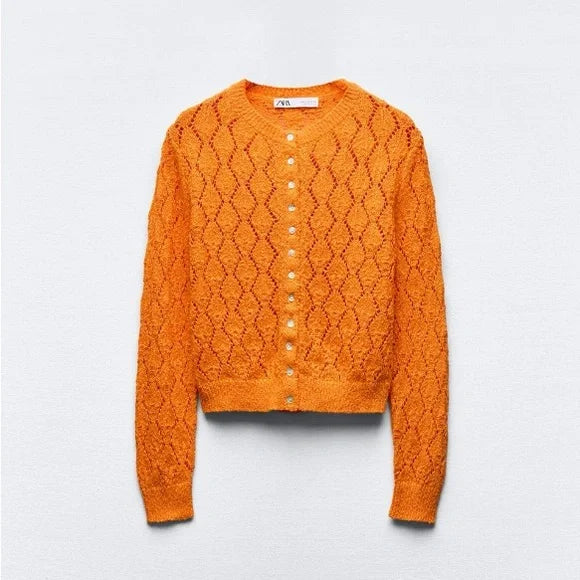 Zara Turuncu Kadın Kazak S