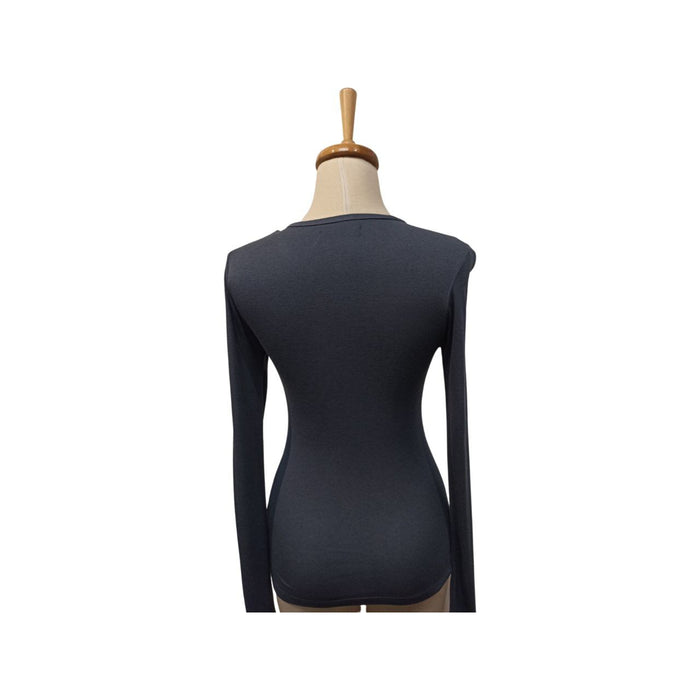 Ebru Günay Uzun Kollu Kadın Lacivert Bluz S