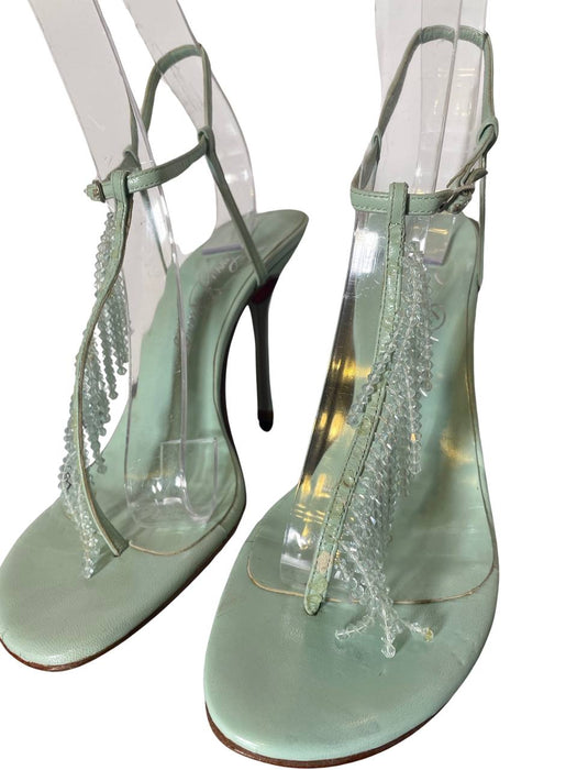 Terry Puviang Yeşil Kadın Topuklu Ayakkabı 40