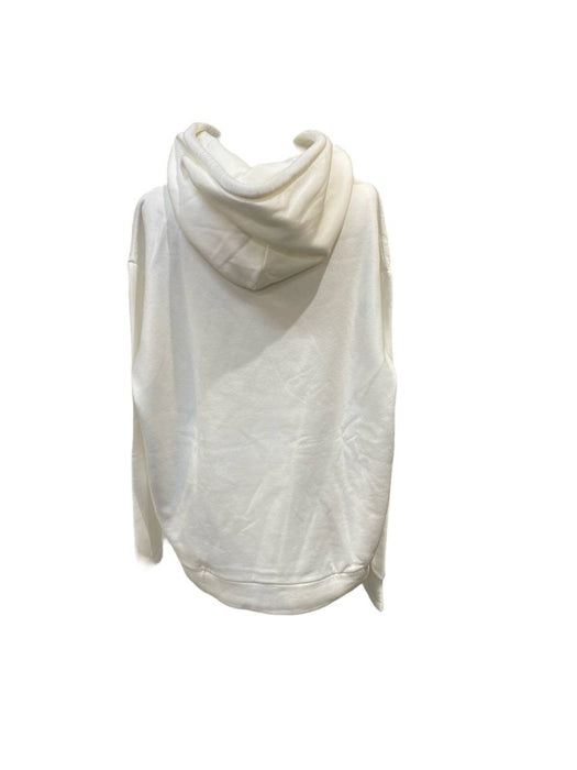 Beyaz Unisex Kapüşonlu Sweatshirt L