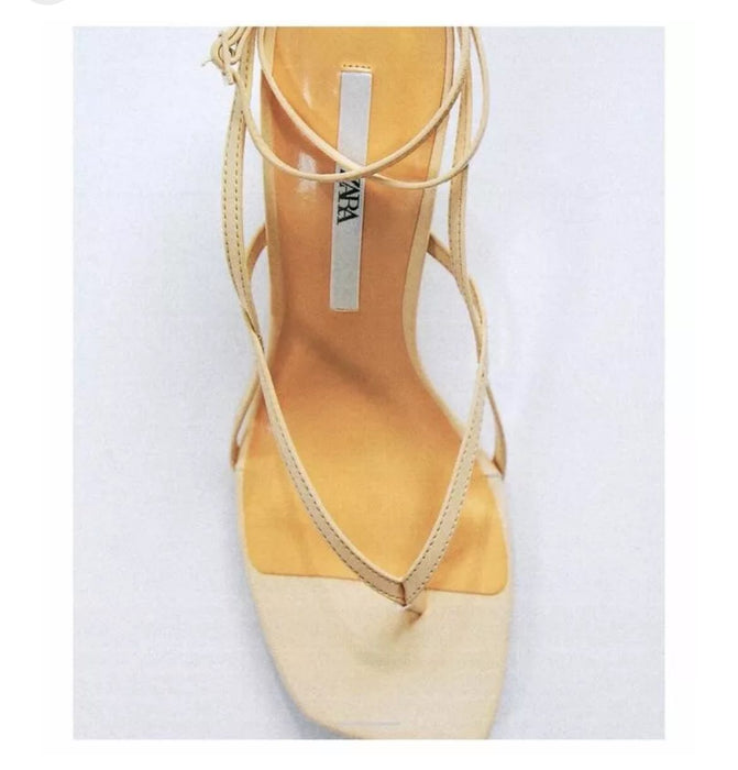 Zara Sarı Kadın Topuklu Ayakkabı 38