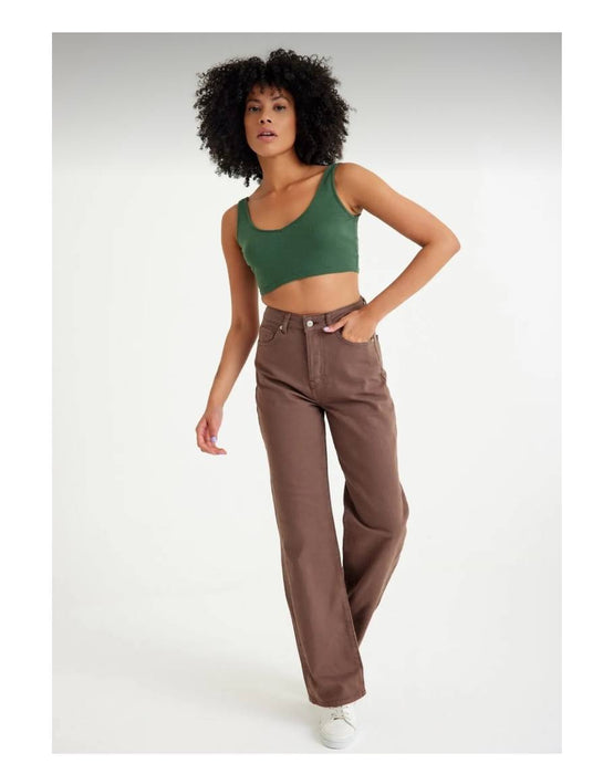 H&M Kahverengi Kadın Pantolon 36