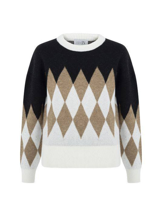 New In çok Renkli Kadın Kazak M