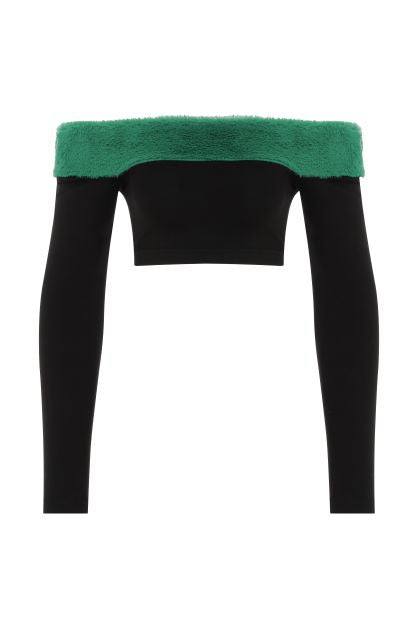 Declara Siyah Yeşil Kadın Bluz S