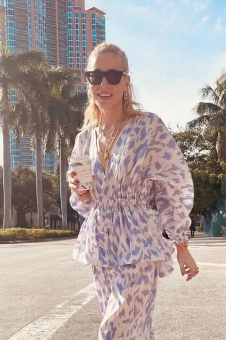 Sagaza Lila Kadın Tunik STD