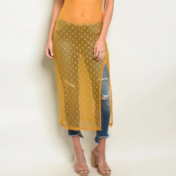 Wind Honey Sarı Kadın Plaj Elbisesi S