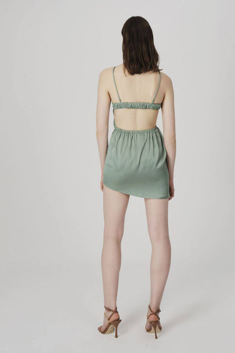 Rhodochrosite Mavi Mini Kadın Elbise S