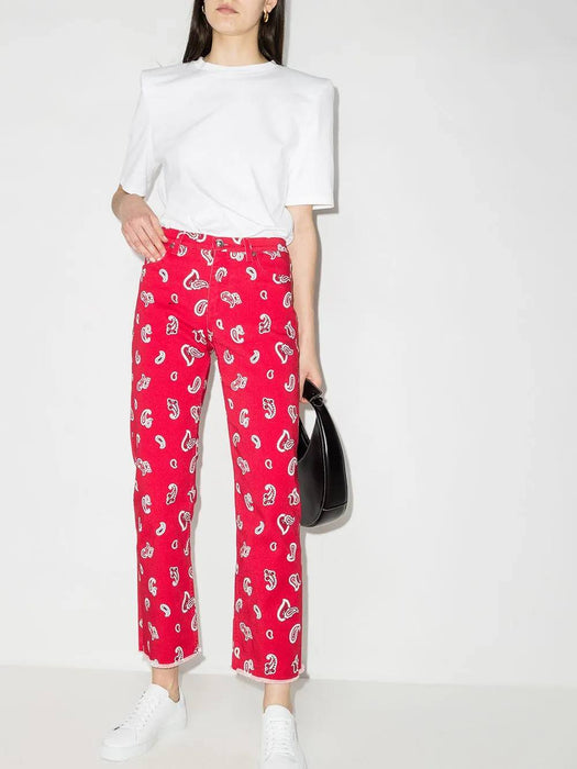 ETRO Kırmızı Desenli Kadın Pantolon S