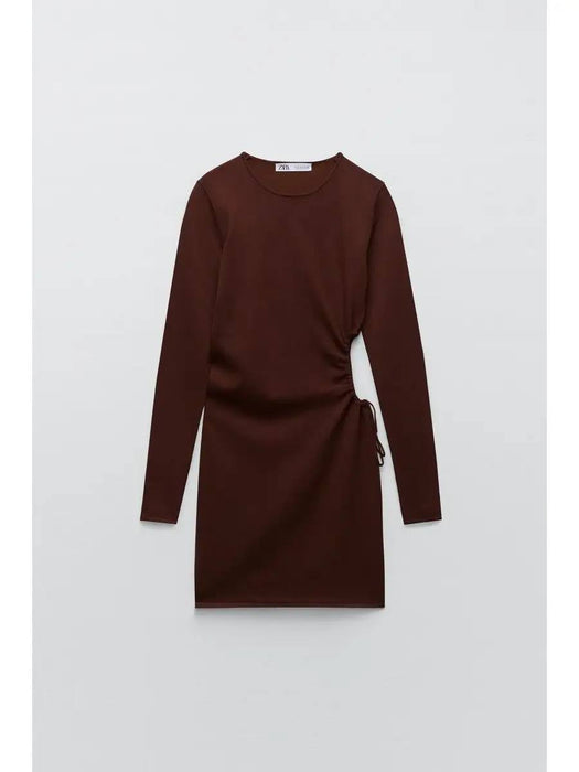 Zara Kahverengi Kadın Elbise M