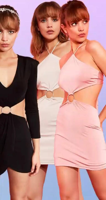 Love On Friday Pembe Kadın Elbise XS