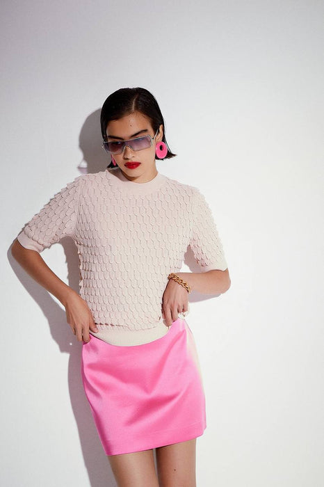 Rue Pembe Kadın Kazak XS