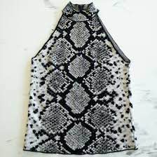 Zara Siyah Beyaz Desenli Kadın Bluz S