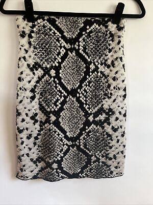 Zara Siyah Beyaz Desenli Kadın Etek S