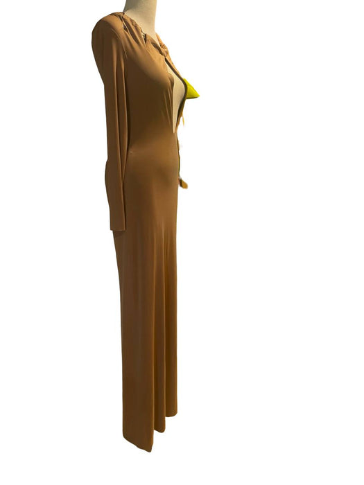 Sagaza Kahverengi Kadın Elbise XS