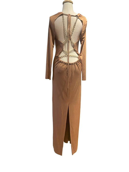 Sagaza Kahverengi Kadın Elbise XS