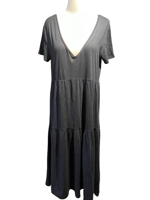 Zara Siyah V Yaka Kadın Elbise M