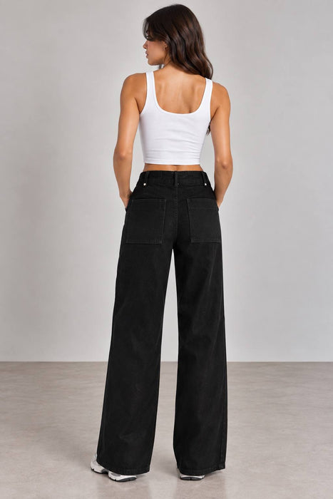 Zara Siyah Kadın Jean Pantolon XS