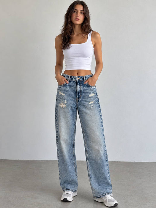 Zara Mavi Kadın Skinny Jean Pantolon XS
