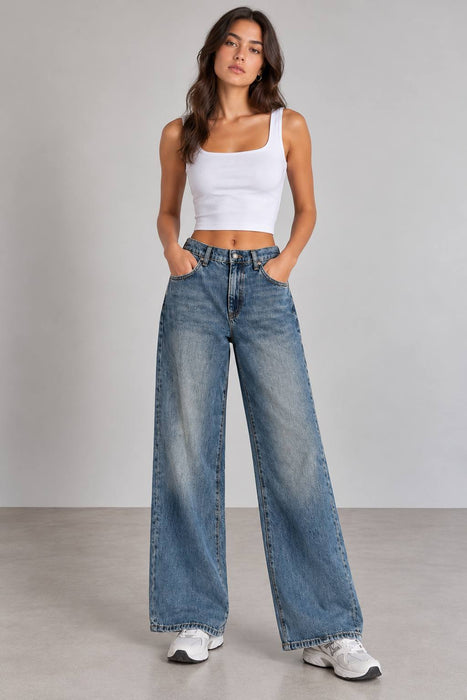 Zara Mavi Kadın Jean Pantolon XS