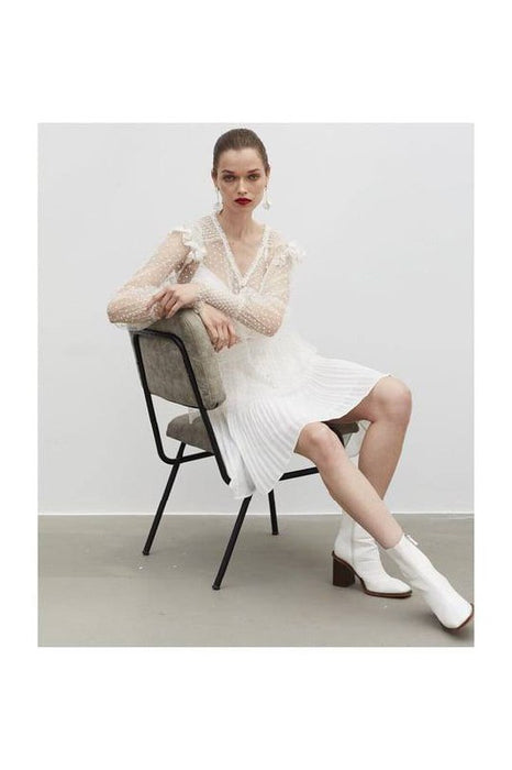 İpekyol Beyaz Kadın Bluz S