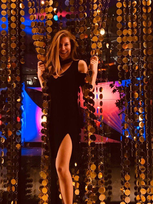 BCBG Maxazria Siyah Kadın Elbise S