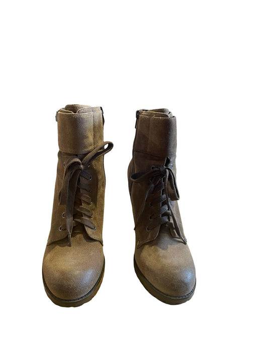 Ash Kahverengi Kadın Topuklu Bot 40