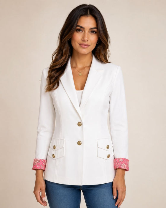 City Pearl Beyaz Kadın Ceket S/M