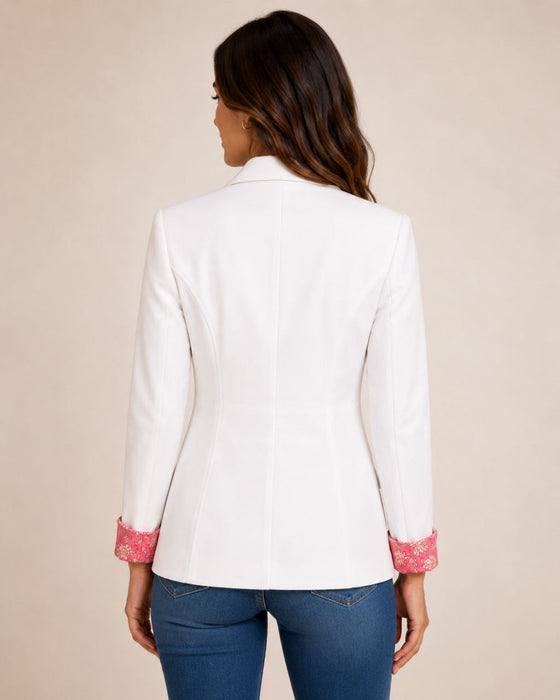 City Pearl Beyaz Kadın Ceket L/XL
