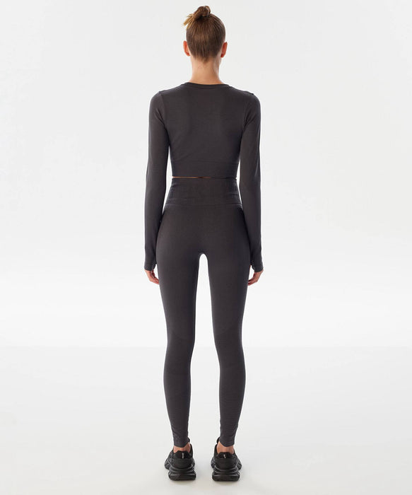 Twist Gri Kadın Uzun Kollu T -Shirt S