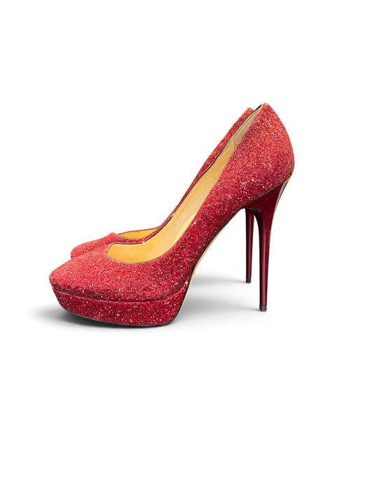 Jimmy Choo Kırmızı Kadın Taşlı Topuklu Ayakkabı