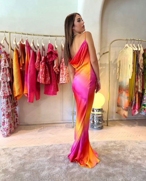 Sisters Pembe Turuncu Kadın Elbise XS