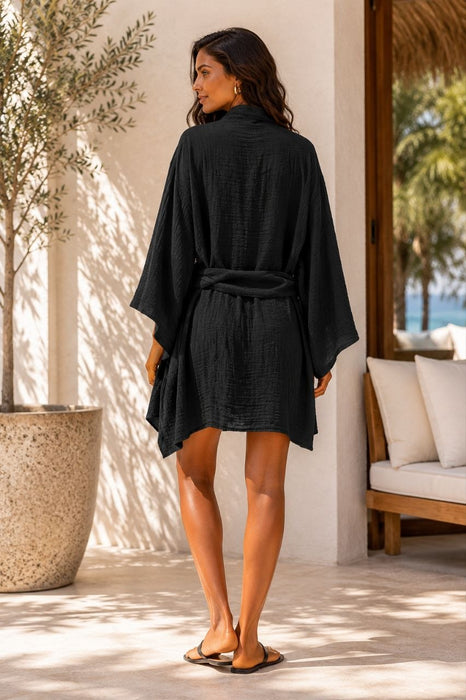 Gİ MORE Siyah Kadın Kimono STD