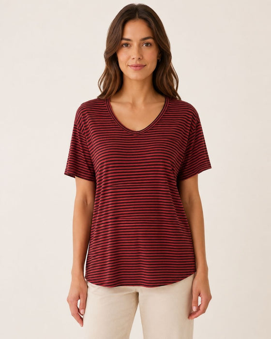 İsabel Marant Çizgili Kadın Tshirt S