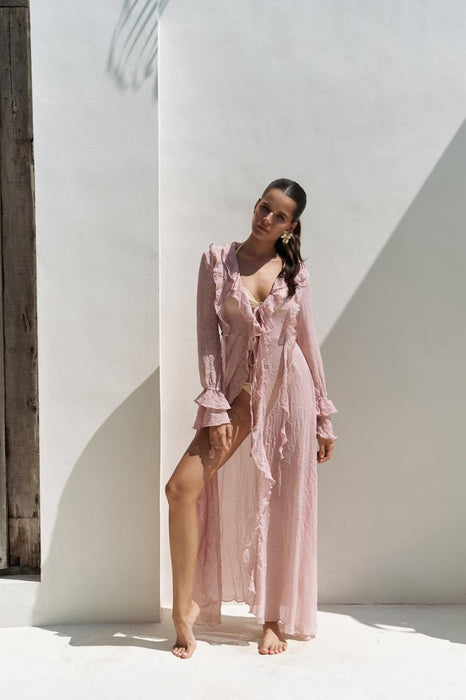 Bohemai Pembe Kadın Kimono M/L
